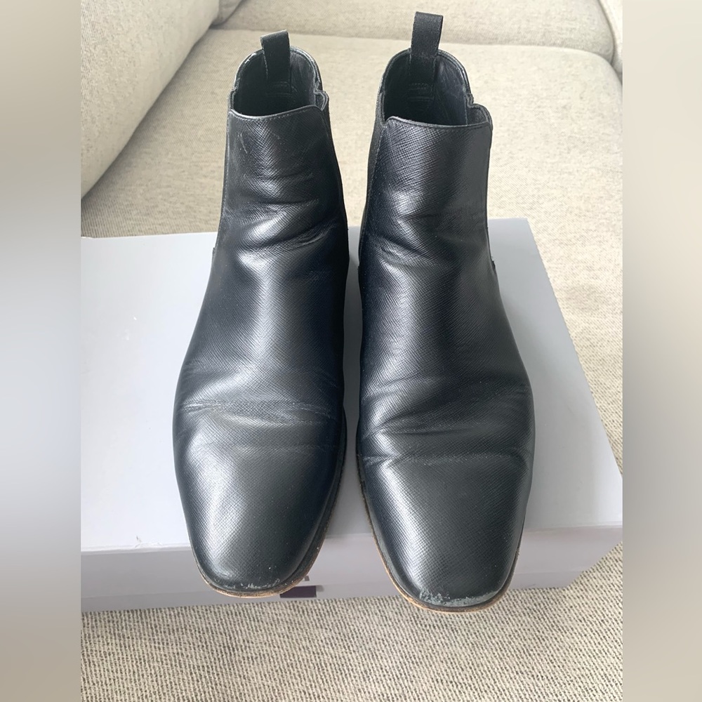 Mens Prada Leather Chelsea Boots - Picture 2 of 7